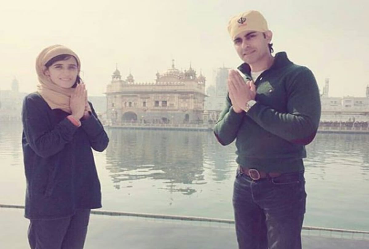 after marriage Gautam Rode Pankhuri Awasthy reach Golden Temple