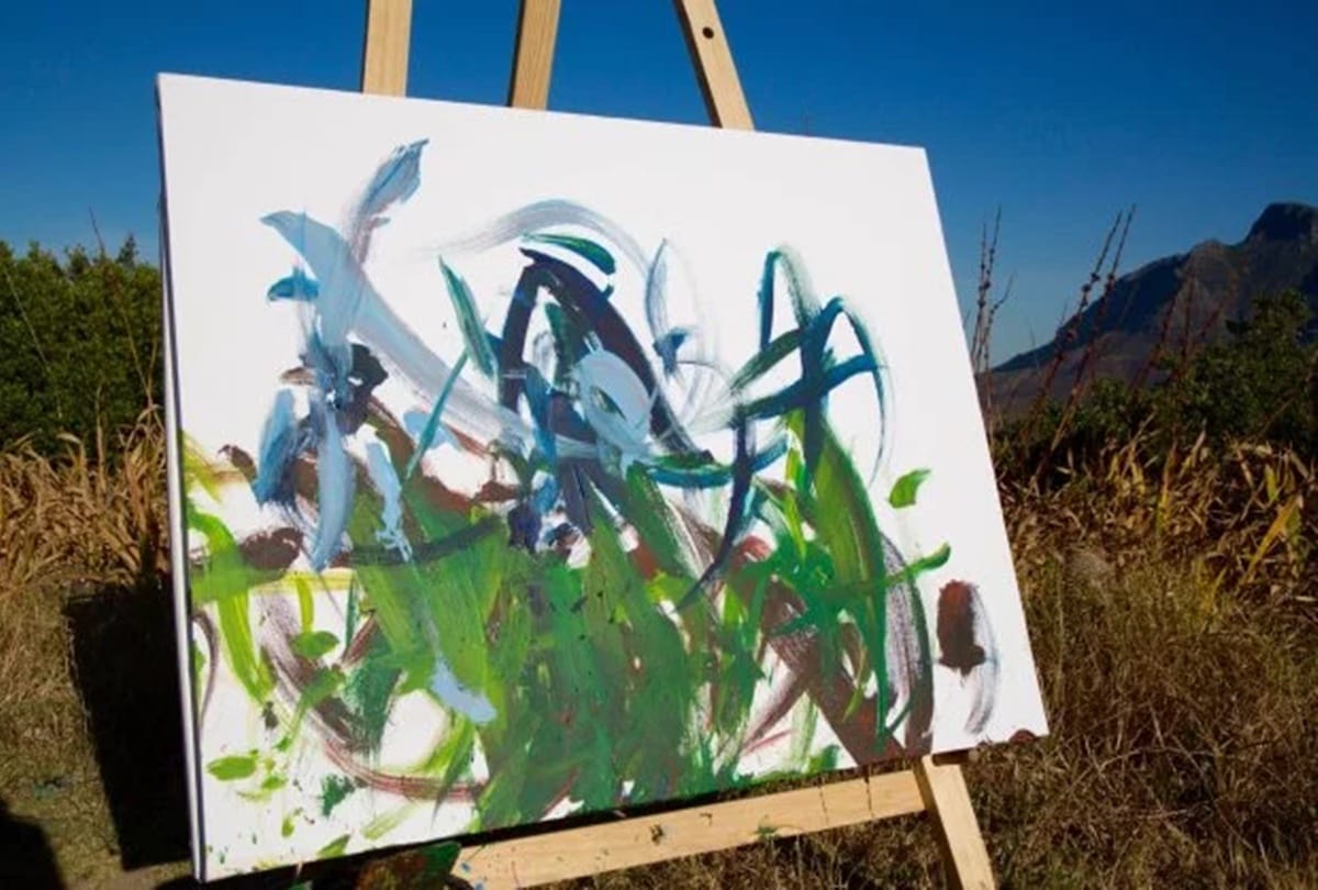 Pigcasso the Pig known for his artworks her painting sell for thousands of dollars