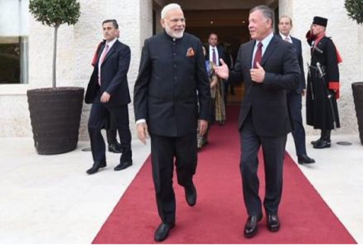 Prime minister narendra modi is on three countries UAE Oman and Palestine visit