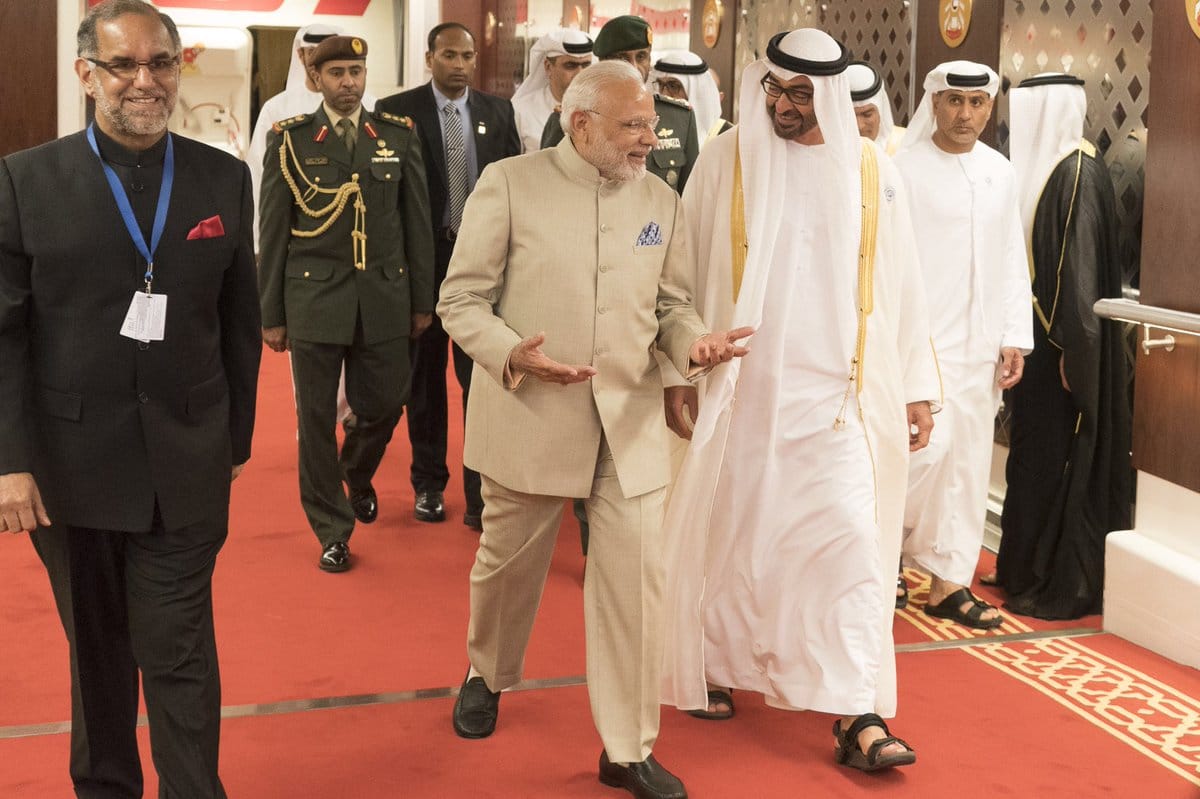 PM Narendra Modi met The Crown Prince of Abu Dhabi Sheikh Mohamed bin Zayed Al Nahyan