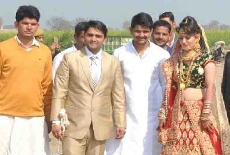 unique marriage, acp son brought his bride via helicopter