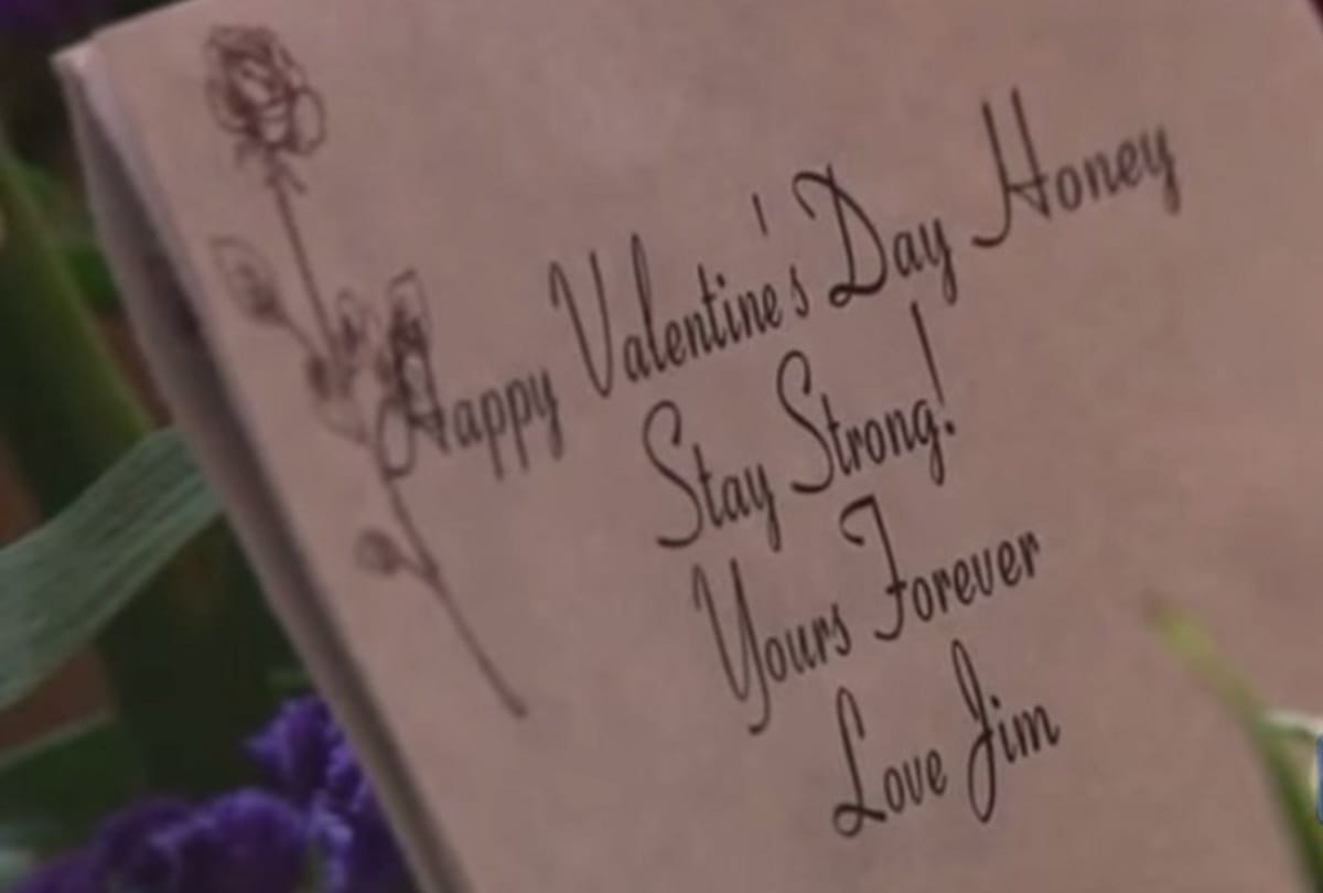Shelly Golay dead husband sending flowers every valentines day