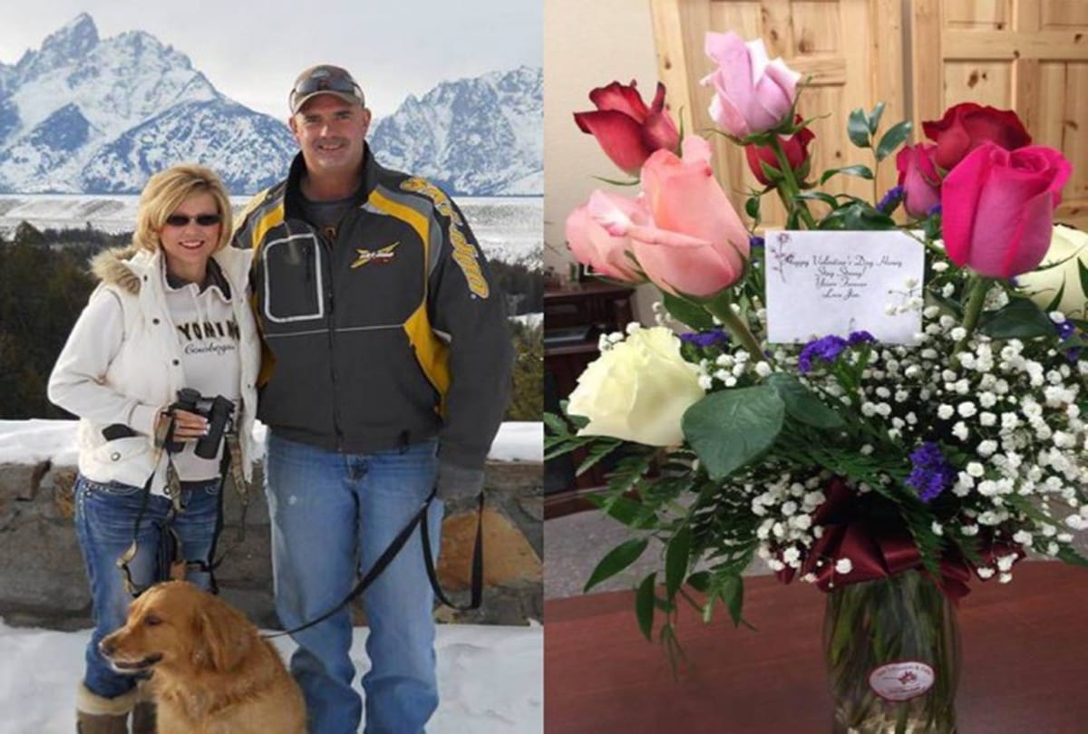 Shelly Golay dead husband sending flowers every valentines day