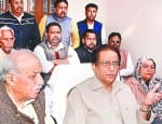 बात करते पूर्व मंत्री अाजम खां।
