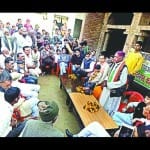 अमीनगर सराय के बसौद में लोगों को संबोधित करते बलूच नेता। 