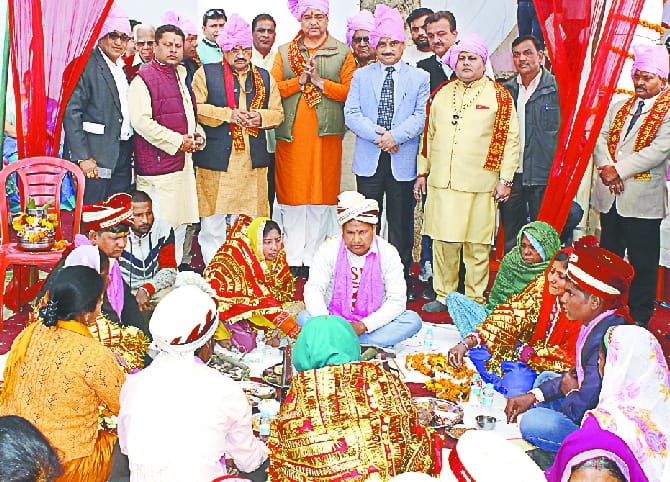 Wedding of 101 girls at Indira Bhawan