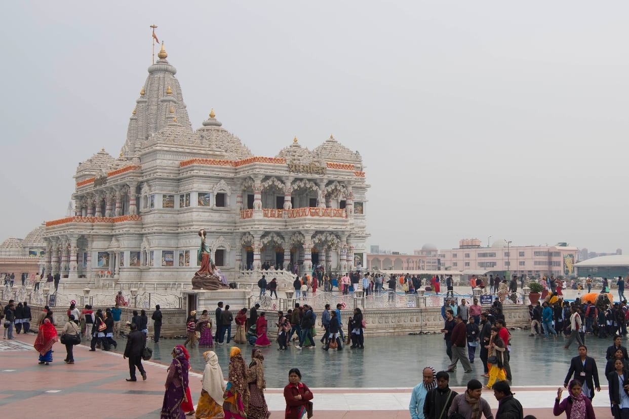 prem mandir open for devotees before diwali in vrindavan