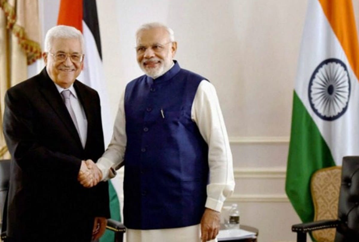 in his historic visit to Palestine Narendra Modi repeat national security cooperation issue