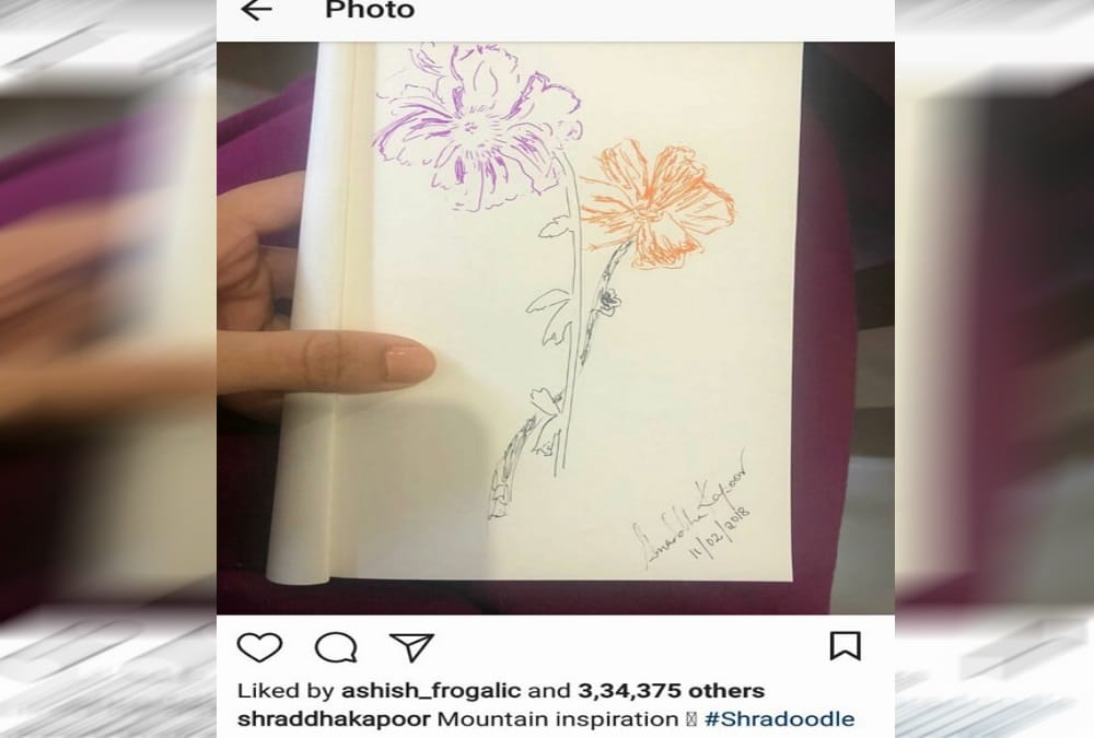 Shraddha kapoor makes painting during shooting