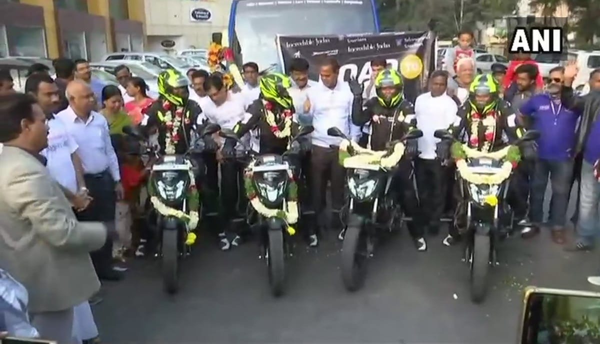 Four women bikers will start their expedition to 7 countries from Hyderabad