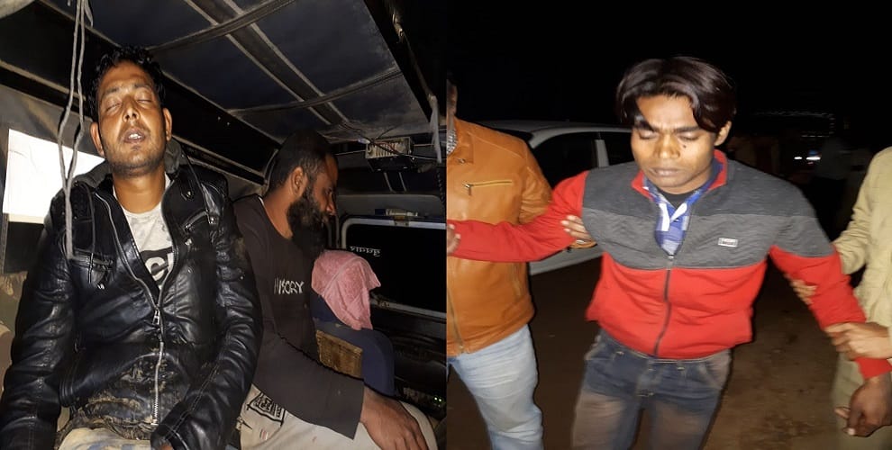 Encounter in UP: police officers shot four gangsters
