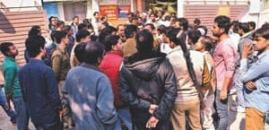 Encouraged students protested