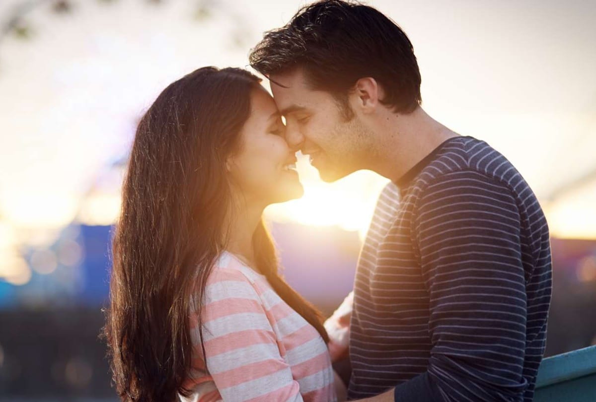 women bites of her boyfriend tounge in spain