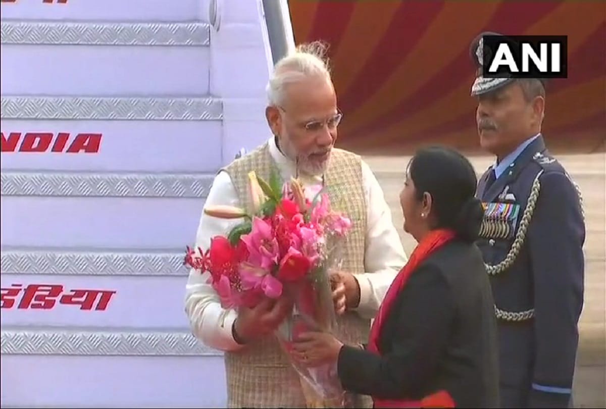 PM Narendra Modi arrives in Delhi after concluding his three nation visit