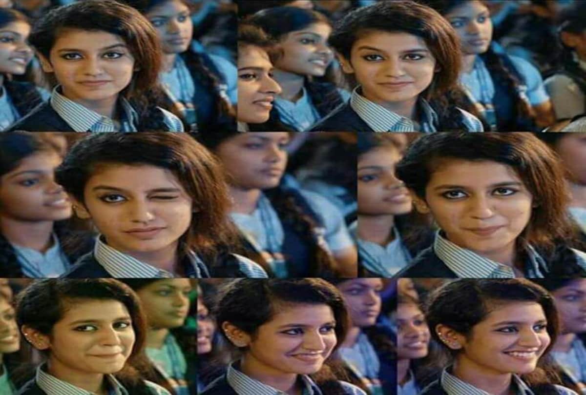 Watch Wink Girl Priya Prakash Varrier Playing With Her Eyebrows With Co Actor Roshan Abdul Rahoof