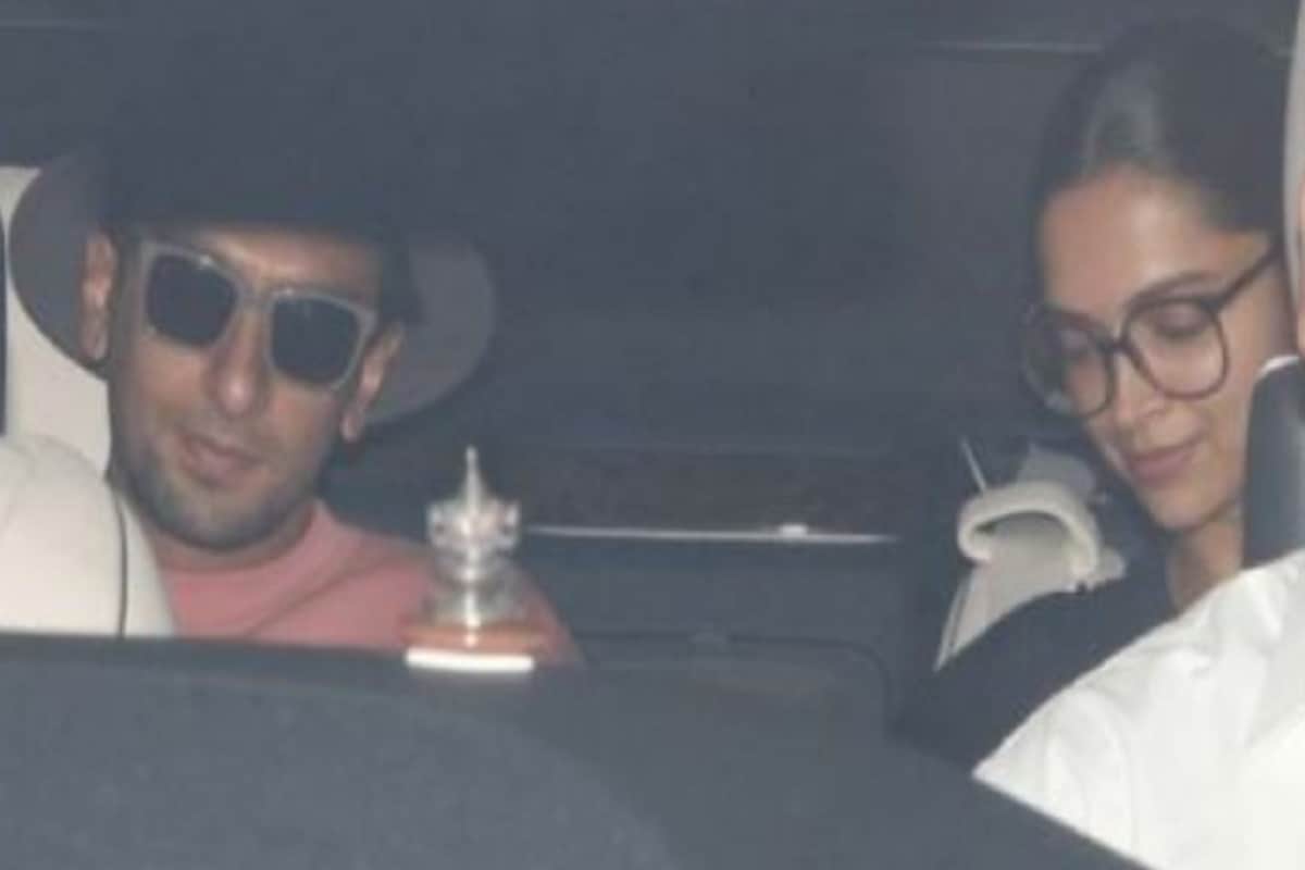 Ranveer Singh and Deepika Padukone meet Karan Johar at his residence