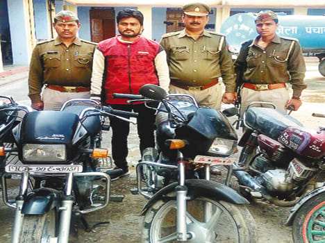 Thieves arrested, four bikes recovered