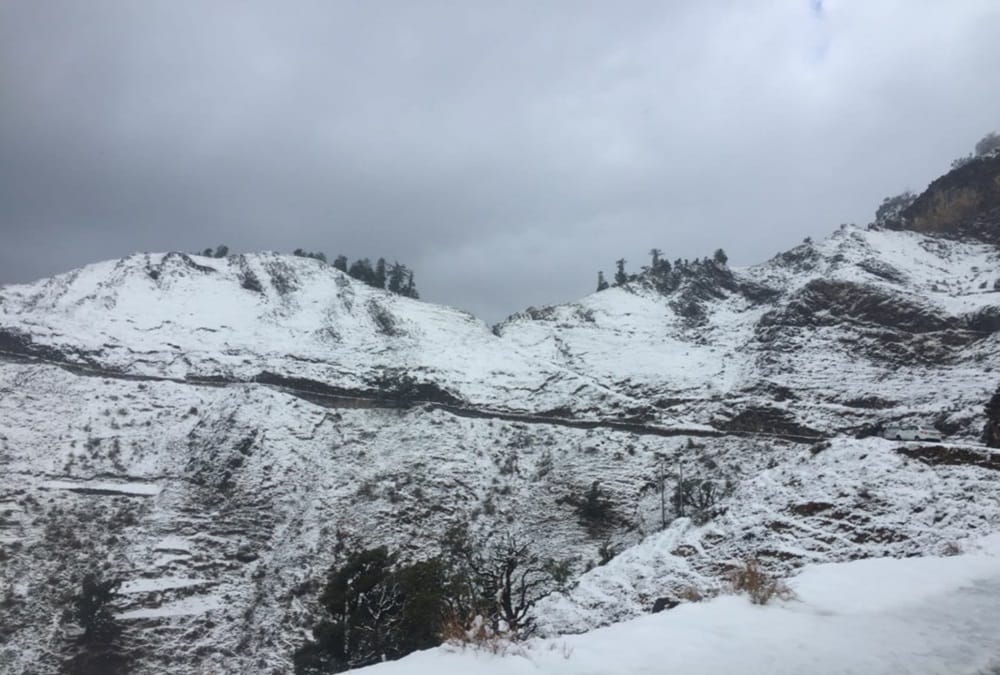 Snowfall 2018 Tourist happy and enjoy cold weather