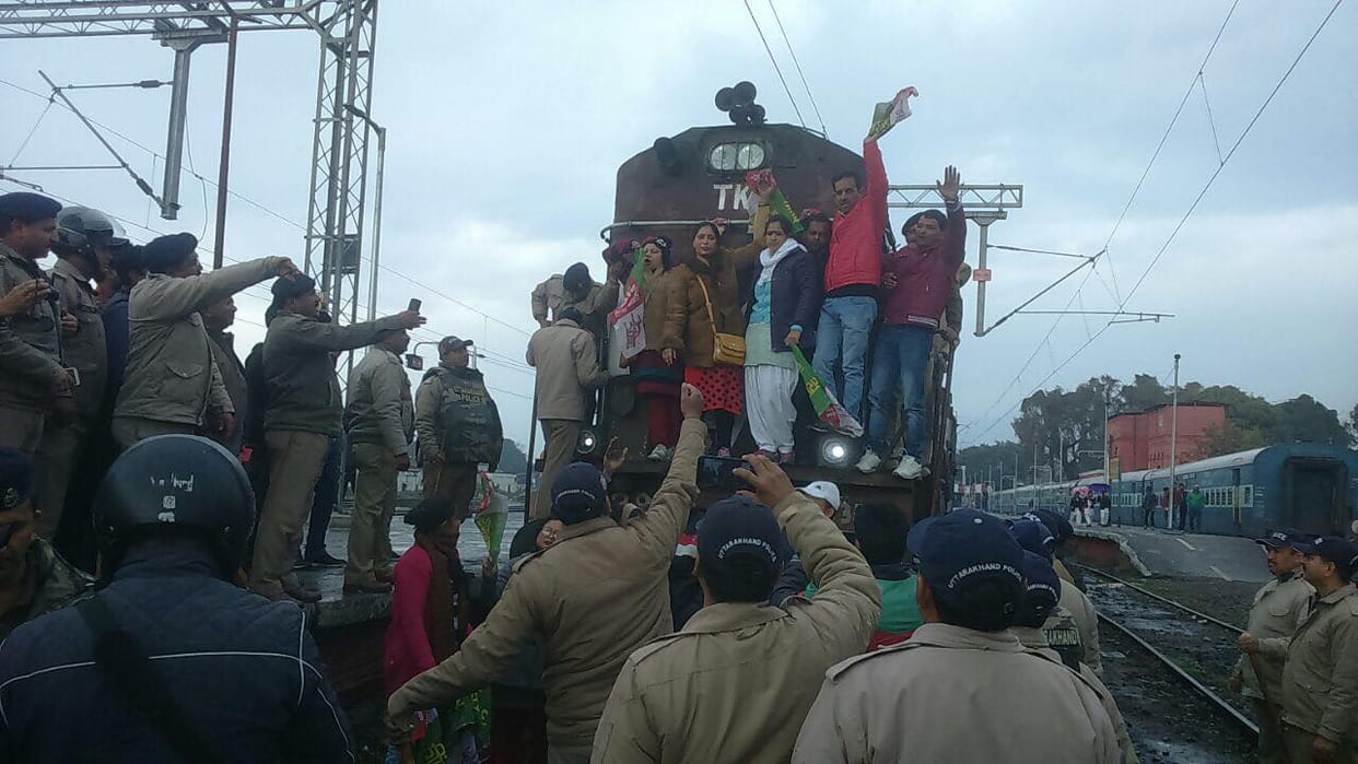 ukd protest sunjuwan Jammu army camp attack
