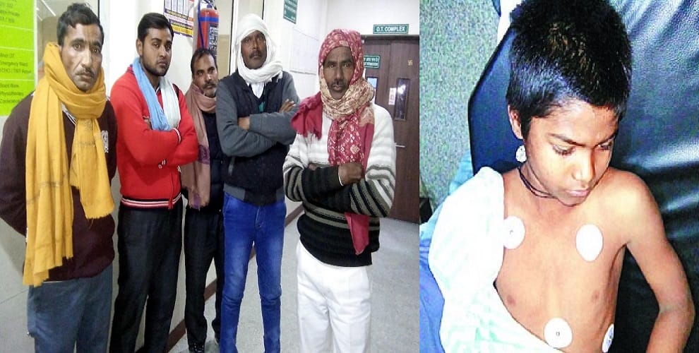 Firing in procession climbing, seven children injured, sent two to Delhi