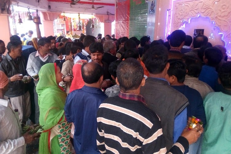 Devotees throng at temples