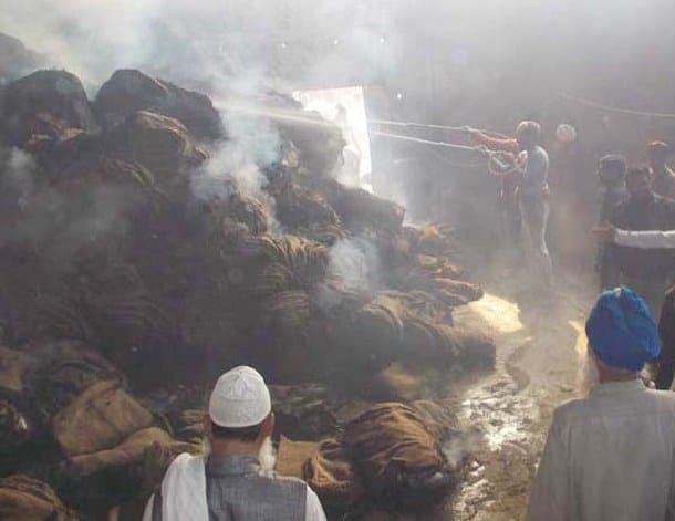 Fire cause losses at rice mill