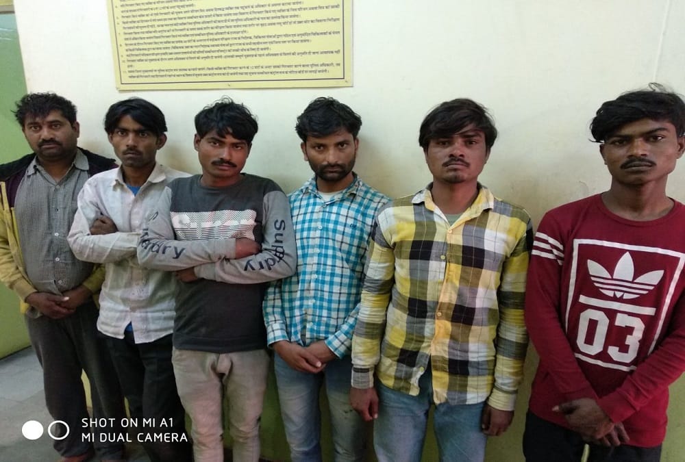 Rajasthan daketi planing fail at petrol pump in jaipur, 6 accused arrest by sanganer police 