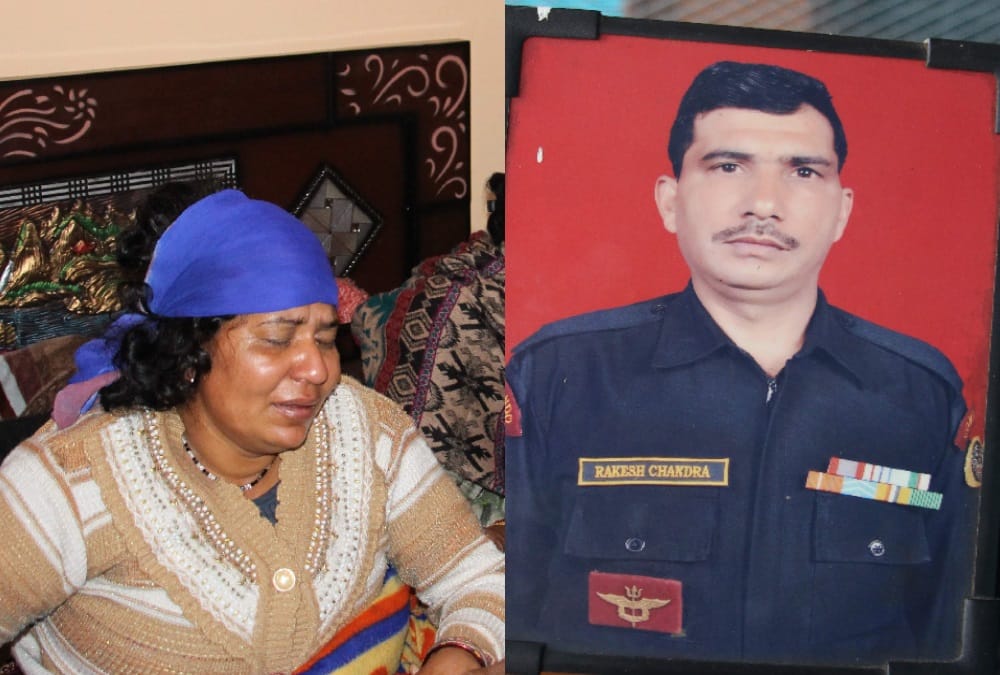  jammu sunjawn attack Martyr rakesh chandra dead body at home