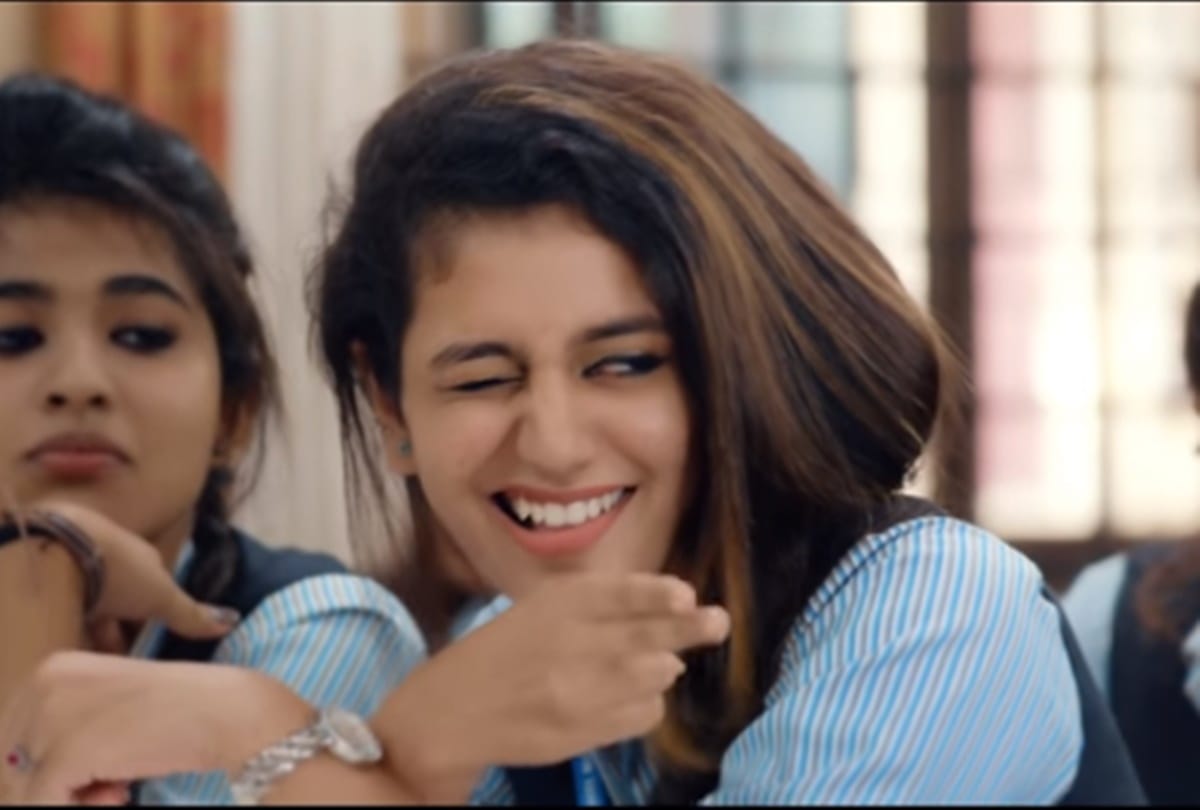 priya prakash new video celebrates oru adaar love success by cutting cake with the team