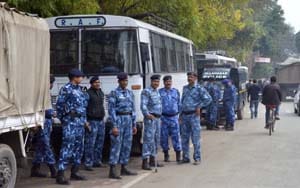 Police alerted by fire alarm