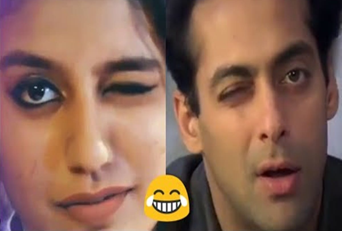 Priya Prakash memes with bollywood Personality on social media