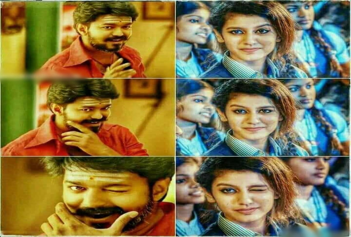 Priya Prakash memes with bollywood Personality on social media