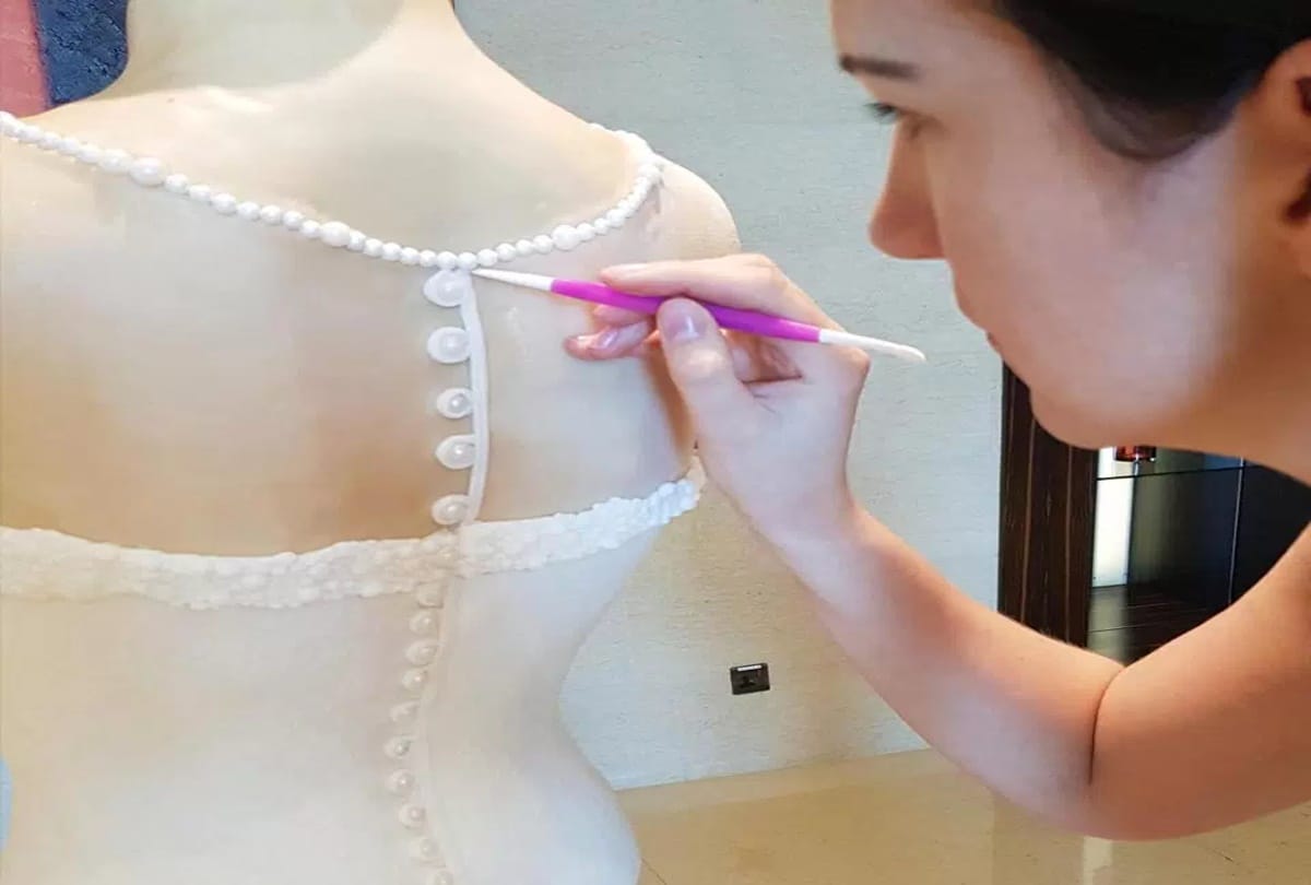 The worlds most expensive cake it looks like a wearing gown bride