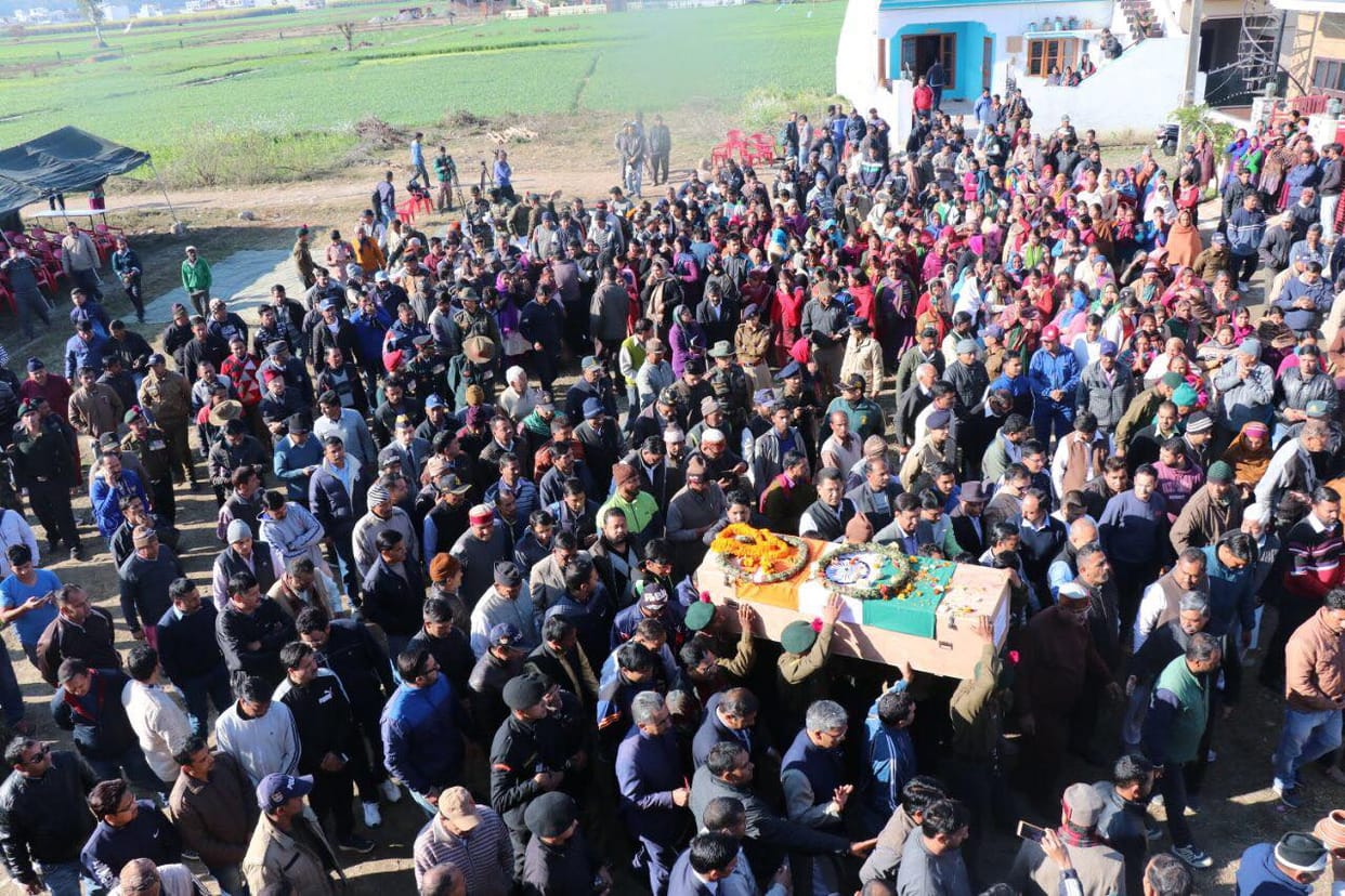 Sunjwan attack martyr antim yatra in dehradun