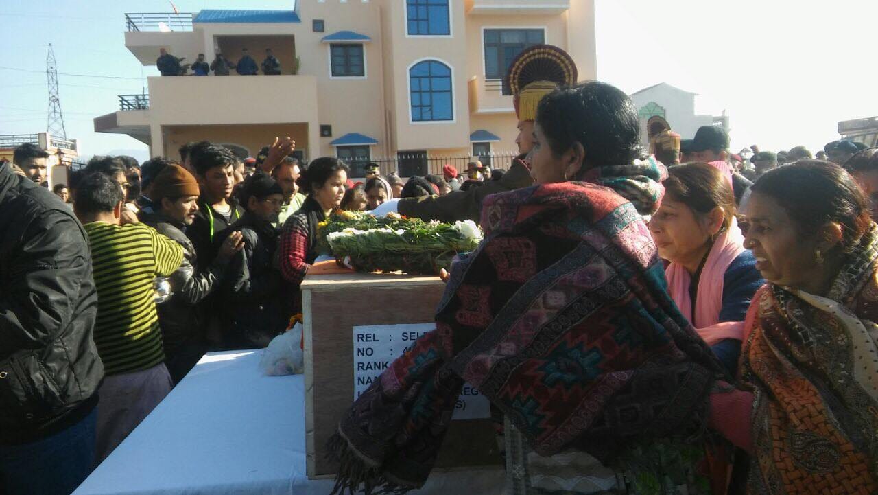 Sunjwan attack martyr antim yatra in dehradun