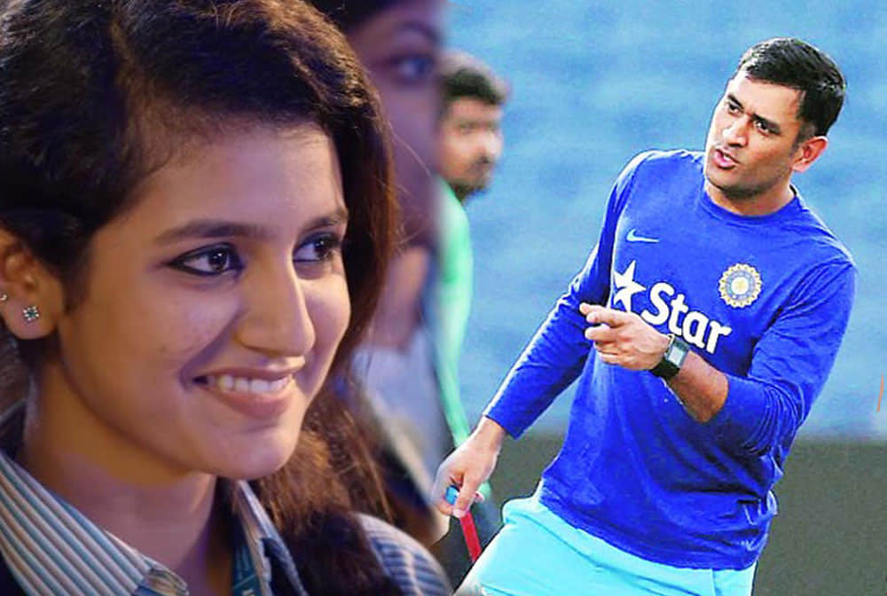 Priya prakash Varrier reveals her favourite Indian cricketer