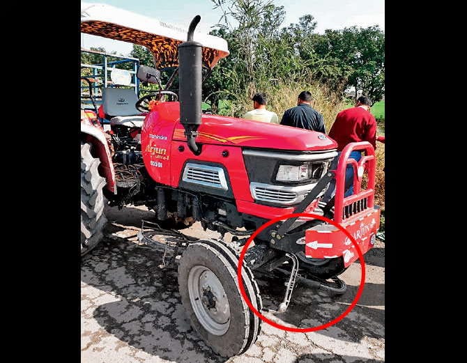 tractor driver crushed man, who was going home after collecting wife ashes
