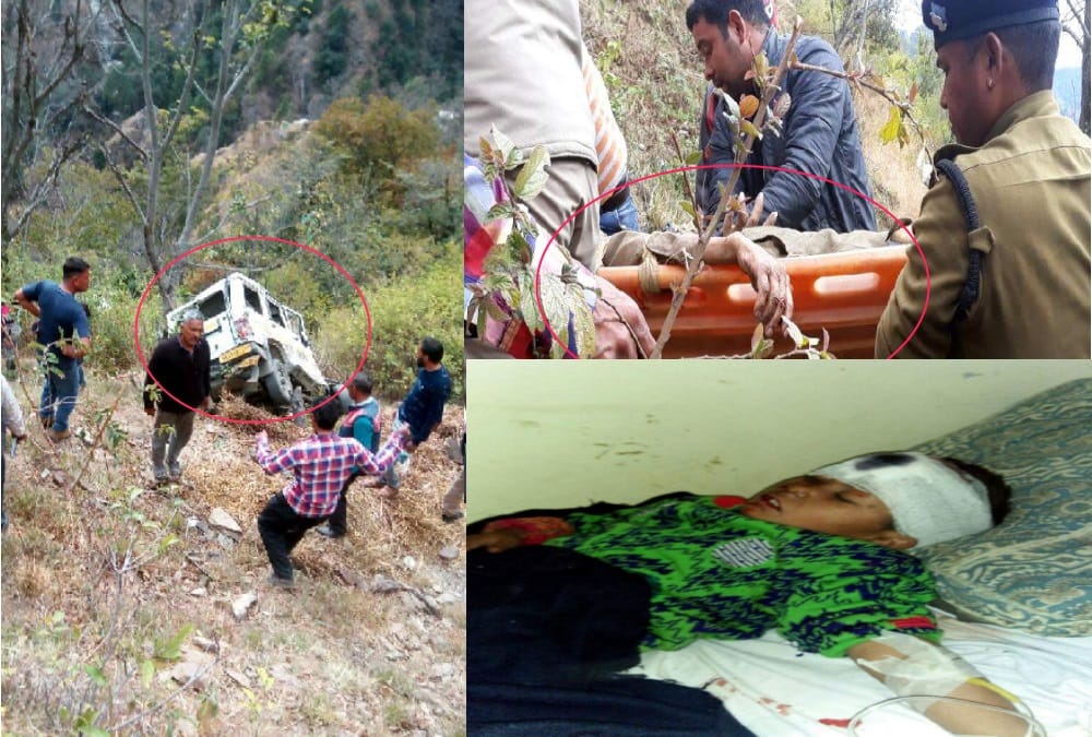 Bolero accident in chamoli four killed rescue photos
