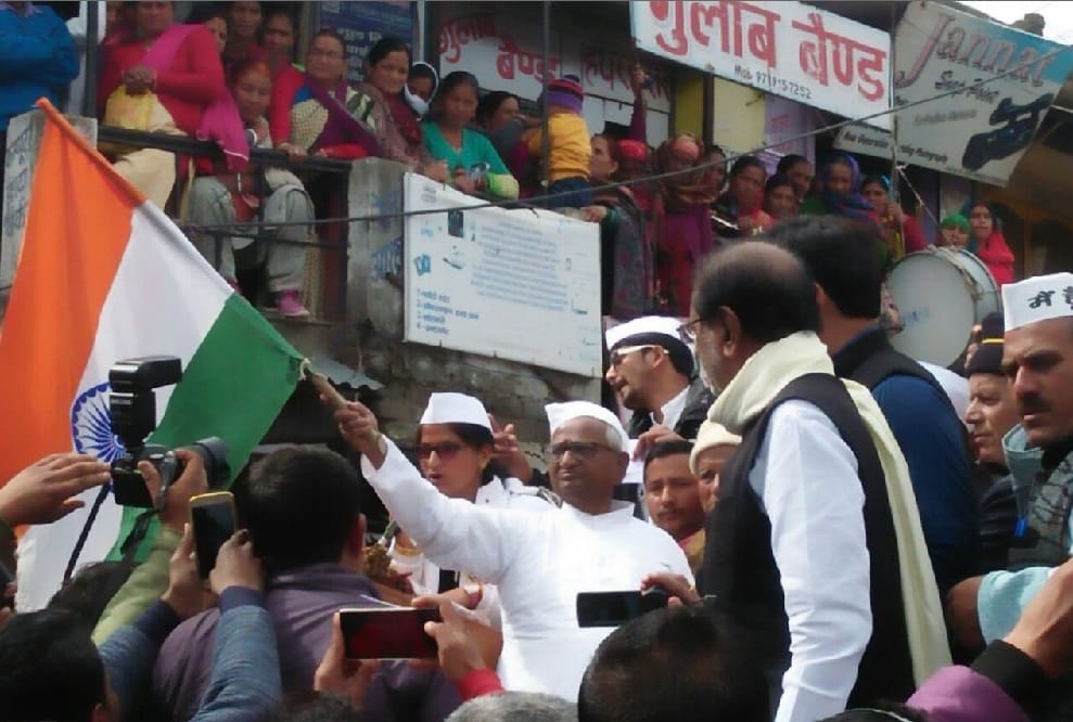 Anna hazare support smart village instead smart city