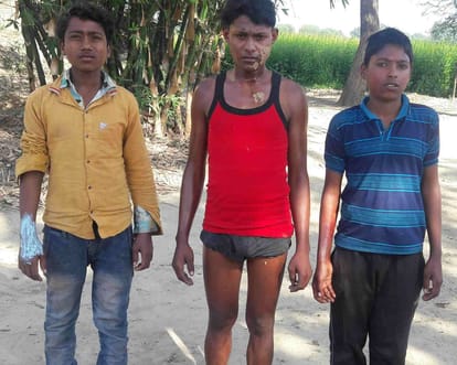 flying balloon blast in bhadohi when down on earth five injured