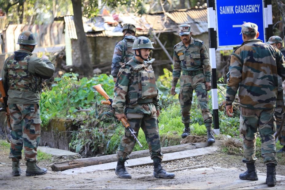 Terrorists attack at Air Force Station in Malangpora of south Kashmir