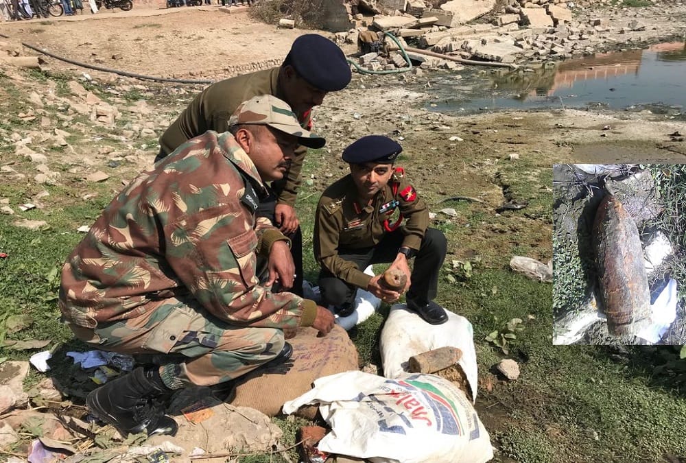 indian army disposed unexploded bomb in a civil area near bharatpur 