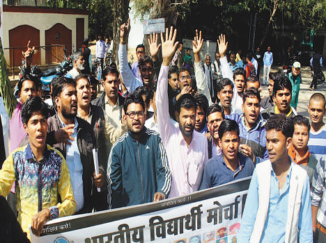 Demonstration against the assassination of a Dalit student