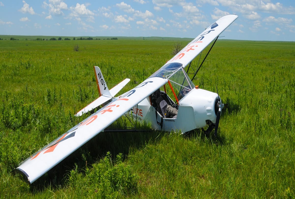 A microlight aircraft crashed in Assam during a routine sortie, Two Air Force personnel killed
