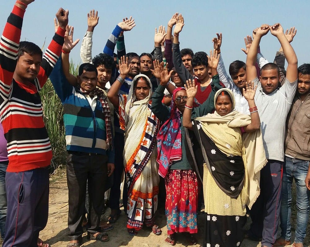 protested for road making