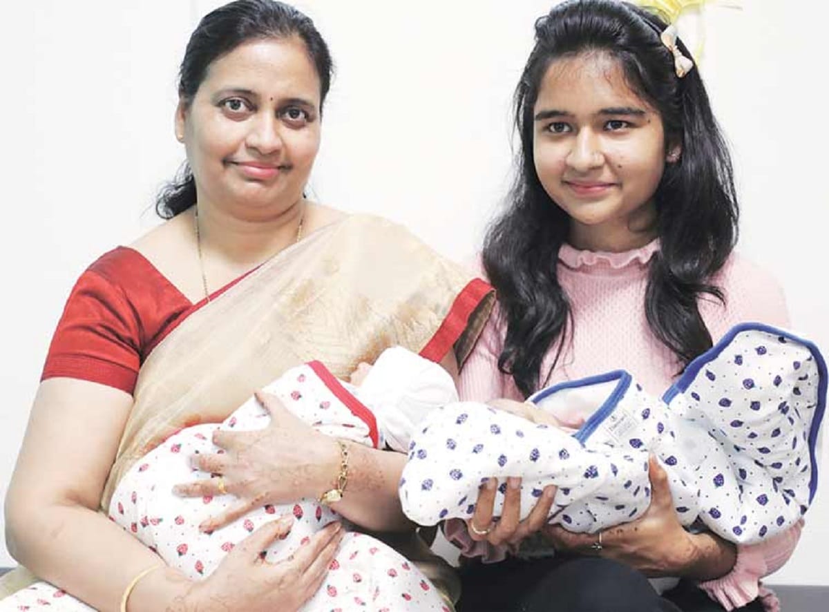 Two years ago the cancer was caused for the death of the son, now the twins born 