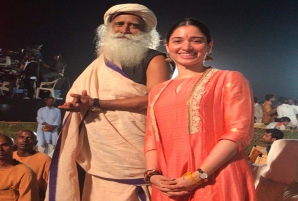 Tamanna Bhatia danced on Maha shivaratri in Isha Yoga Center