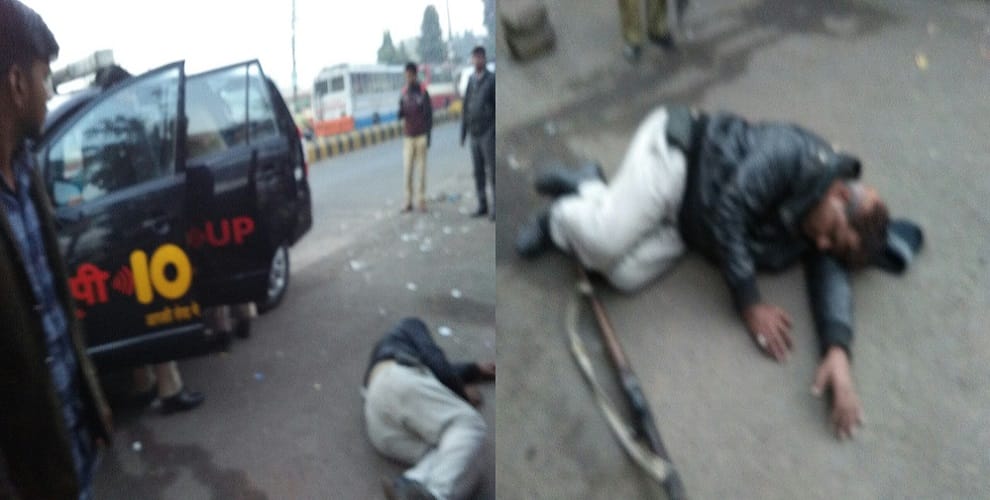 shameful picture of UP Police, what will be the safety of people?