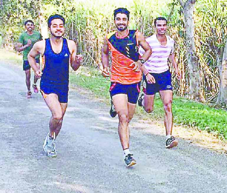 Young Sweat For Police Recruitment