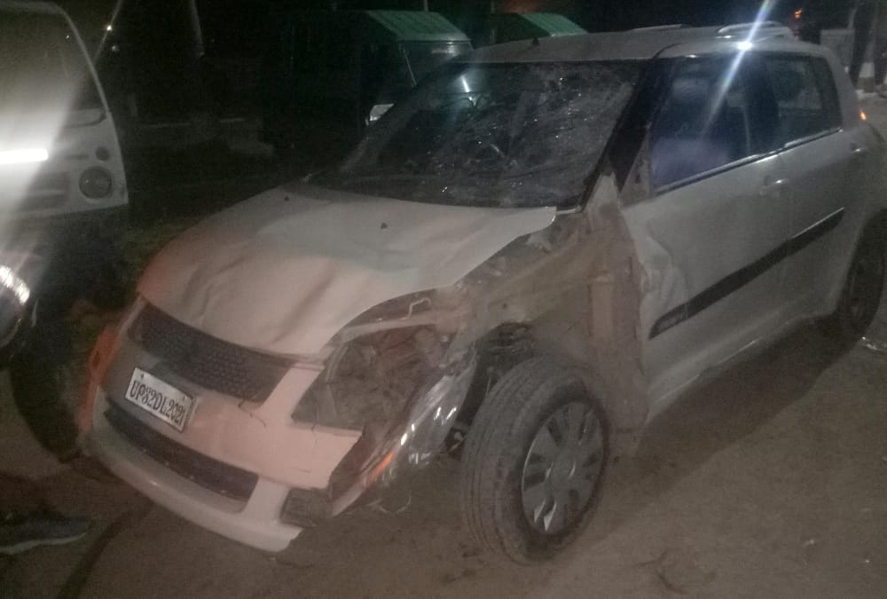 on edied in an accident in bkt in lucknow.